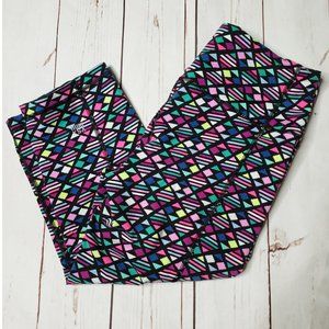 Victoria's Secret Sport VSX Knockout Capri Crop Leggings Multicolor Print Small
